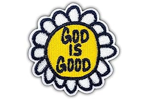 Christian Iron On Patches: Embroidered God is Good Patches for Faith and Inspiration