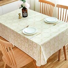 Vinyl Tablecloth Rectangle 39x54in, Wipeable Tablecloths for Rectangle Tables, Vinyl Tablecloth Waterproof Oil-Proof PVC Table Cloth Stain-Resistant Wipeable Table Cover