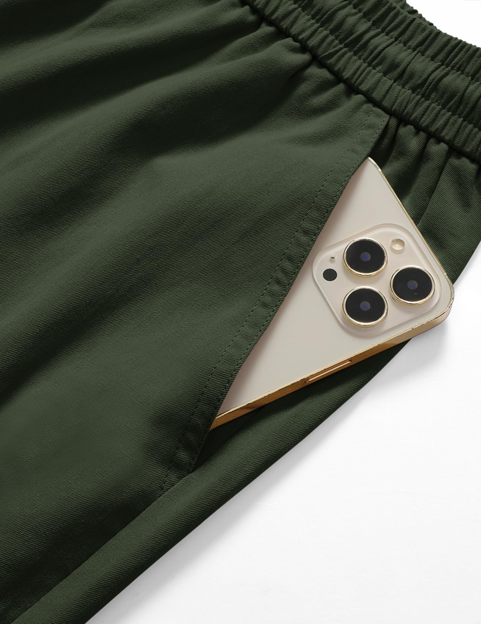 TARAINYA Pantaloni Cargo Uomo Cotone Baggy Coulisse Chino con Tasche