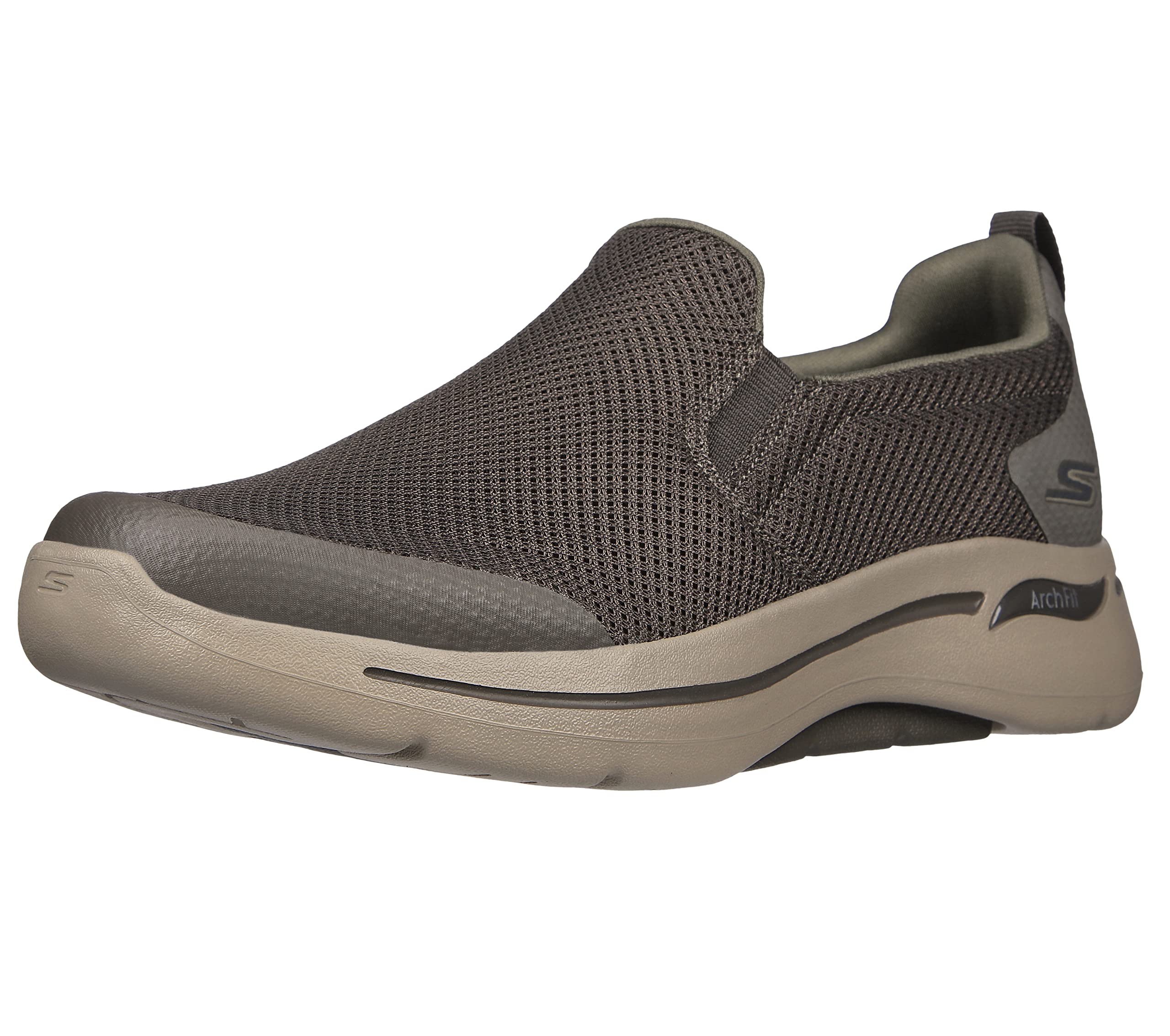 Skechers Men's Go Walk Arch Fit Togpath Sneaker,Taupe Textile/Synthetic/Trim,10 UK