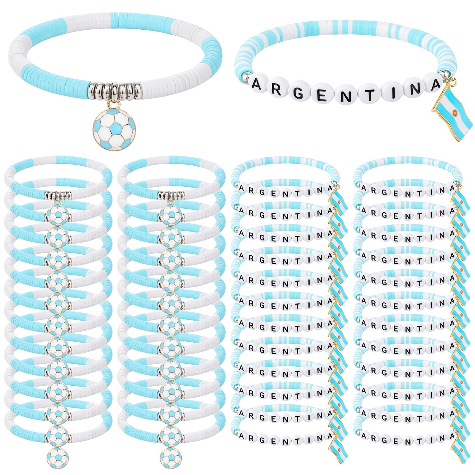 Photo 1 of Whimsibelle 48 Argentina Soccer Bracelets