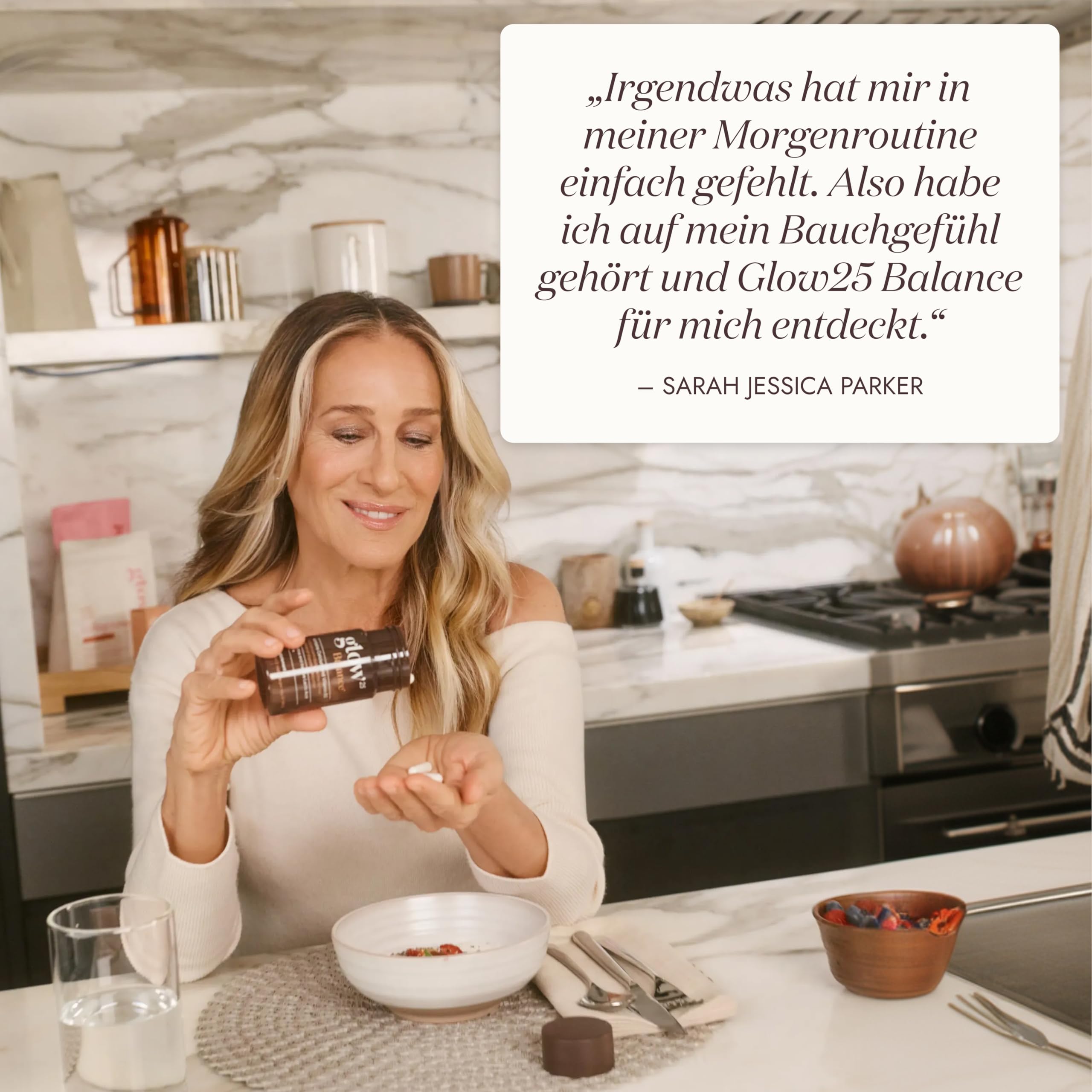 Glow25® Balance [30 Portionen] – mit Milchsäurebakterien, Kiwifruchtpulver, Inulin, Calcium und Vitamin B2 – leicht verdaulich – pflanzlich und vegan