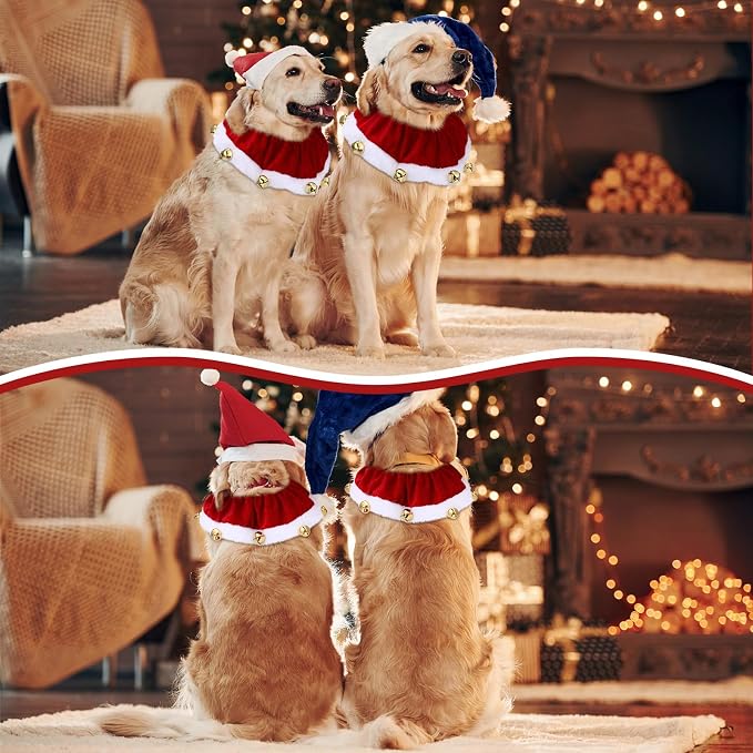 3 Pcs Navidad Collares para Perros y Gatos Brillosos y Ajustables miniatura 5