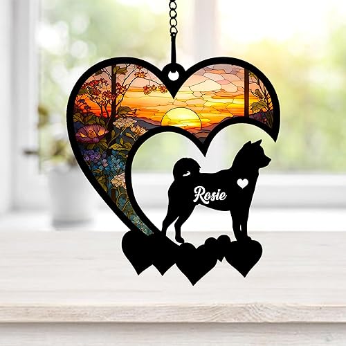 Vista 51 de NAZENTI Atrapasoles personalizado de pastor alemán, atrapasoles personalizado de pastor alemán para pérdida de mascotas, regalo de adorno