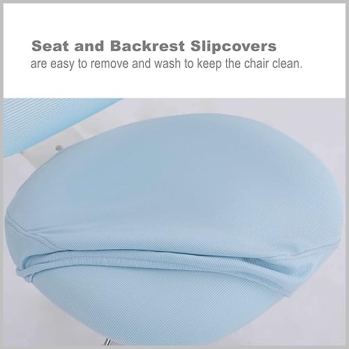 Miniatura 6 de Silla de escritorio para niños, niñas, adolescentes, silla de computadora de oficina, diseño ergonómico, altura y profundidad de asiento ajustables,