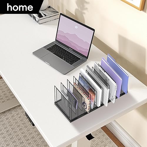 Miniatura 9 de Organizador de archivos de escritorio de 9 secciones, soporte de archivos vertical, carpeta de archivos de escritorio de malla, carpeta de archivos