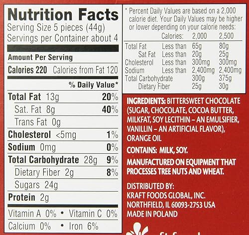 Miniatura 3 de Terry's - Naranjas de chocolate oscuro, paquete de 12, cada naranja de 5.53 onzas, ideal para regalar y compartir con amigos y familiares. Comienza