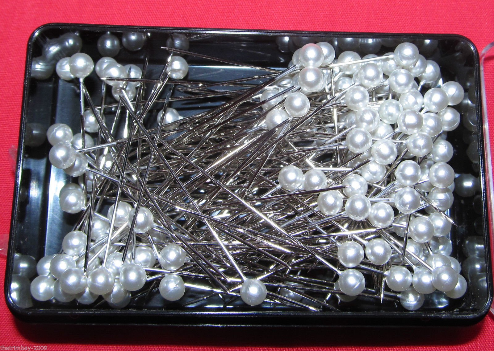 Pins Silver 144 Dressmaking Craft Pearl Headed Pearl