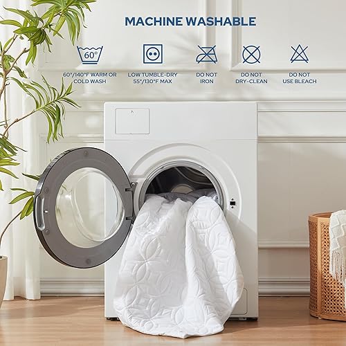 Miniatura 5 de BEDLORE Protector de colchón impermeable, tamaño individual XL, con bolsillo profundo de 6 a 15 pulgadas de profundidad, funda de colchón de cama