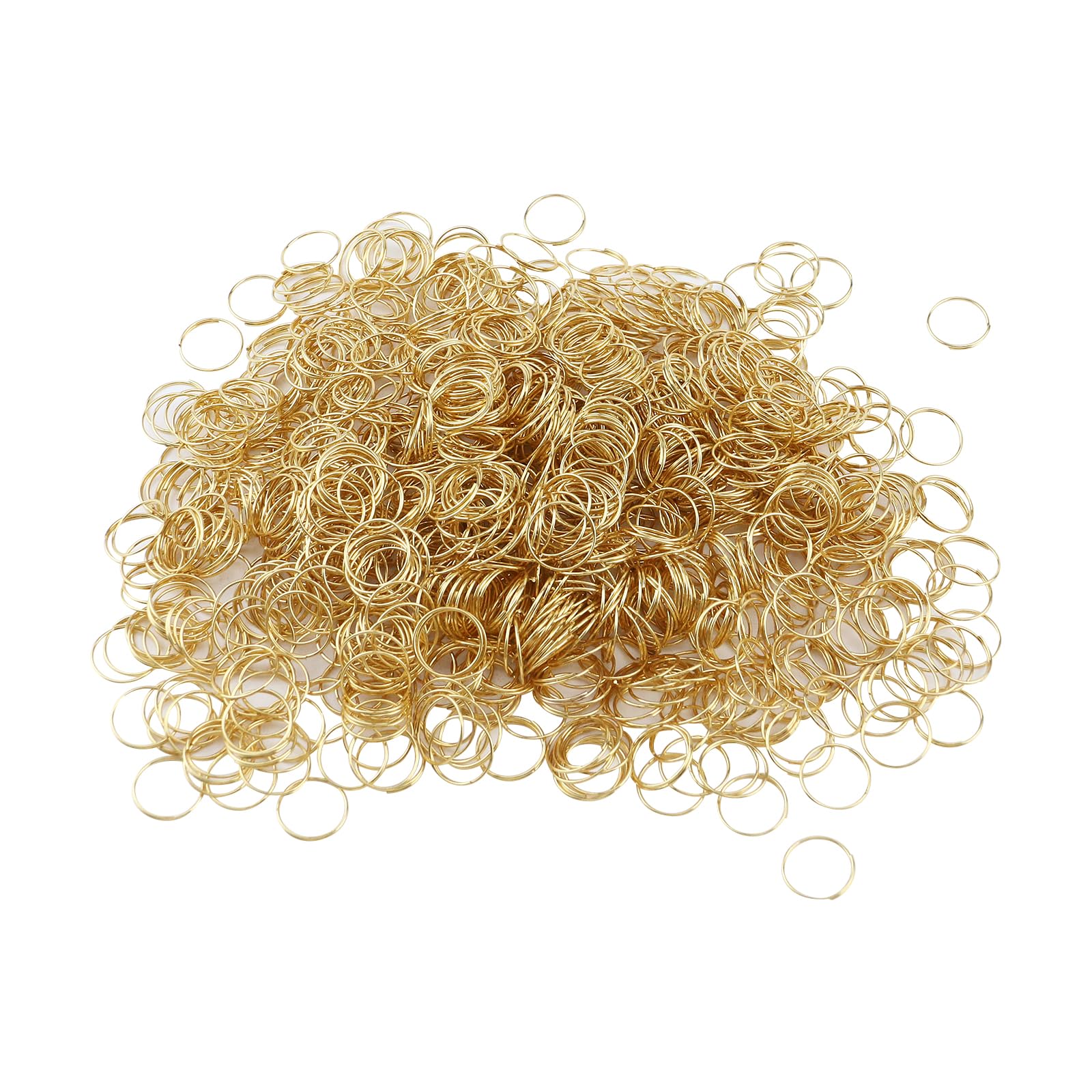 KUMGROT 1000 PCS Crystal Chandeliers Connectors Brass Split Rings 0.5