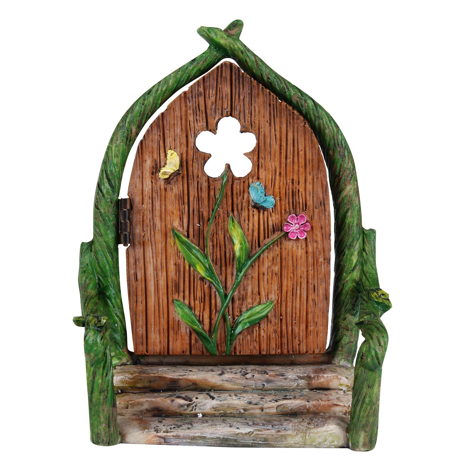 Wonderland Miniature Fairy Garden Flower Fairy Door 4.3 inches for Planter Decoration, Bonsai, Terrarium, Garden Decor, Mini, Miniatures, Tray Garden, Doll House, Kids Room Decor (B07DJ6SYNN) Amazon Price History, Amazon Price Tracker