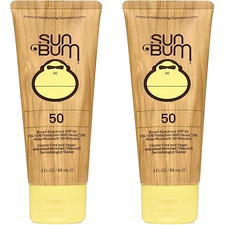 Sun Bum Sun Bum Original Spf 50 Sunscreen Lotion Vegan and Reef Friendly (octinoxate & Oxybenzone Free) Broad Spectrum Moisturizing Uva/uvb Sunscreen With Vitamin E 3 Ounce 2 Pack