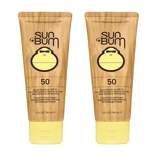 Sun Bum Original Spf 50 Loción de protección solar vegana y amigable con los arrecifes (sin octinoxato y oxibenzona) de amplio espectro hidratante