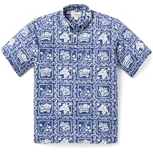Reyn Spooner Mens Lahaina Sailor Classic Hawaiian Aloha Shirts - Pullover