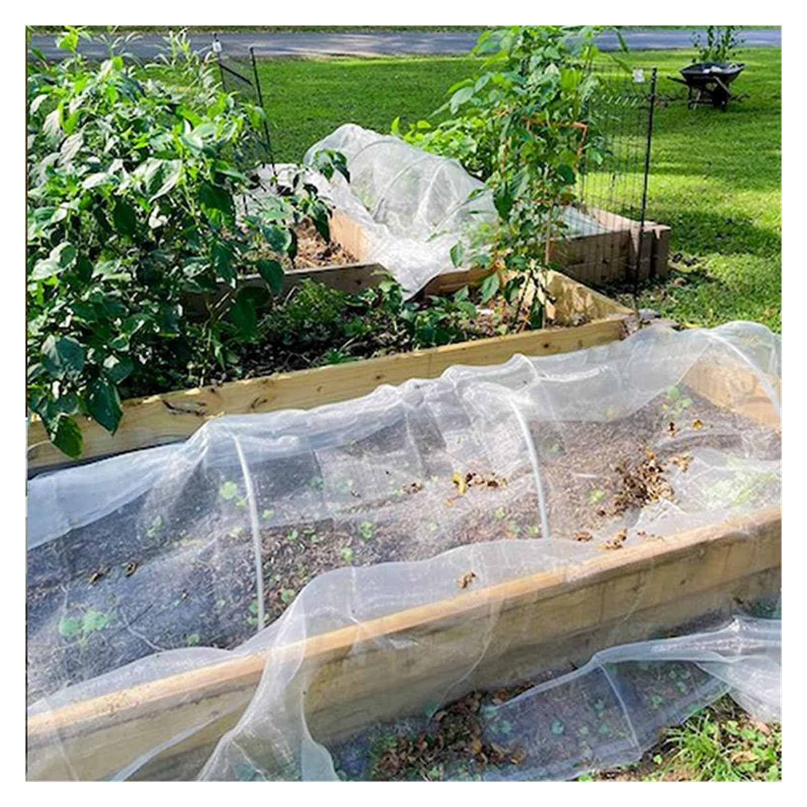 Archi per Serra Orto Garden Greenhouse Hoops Set Gardening Folding Fiber Rod Set Tunnel Arch Greenhouse Hoop Row Cover Net for Raised Bed Greenhouse(30pcs)