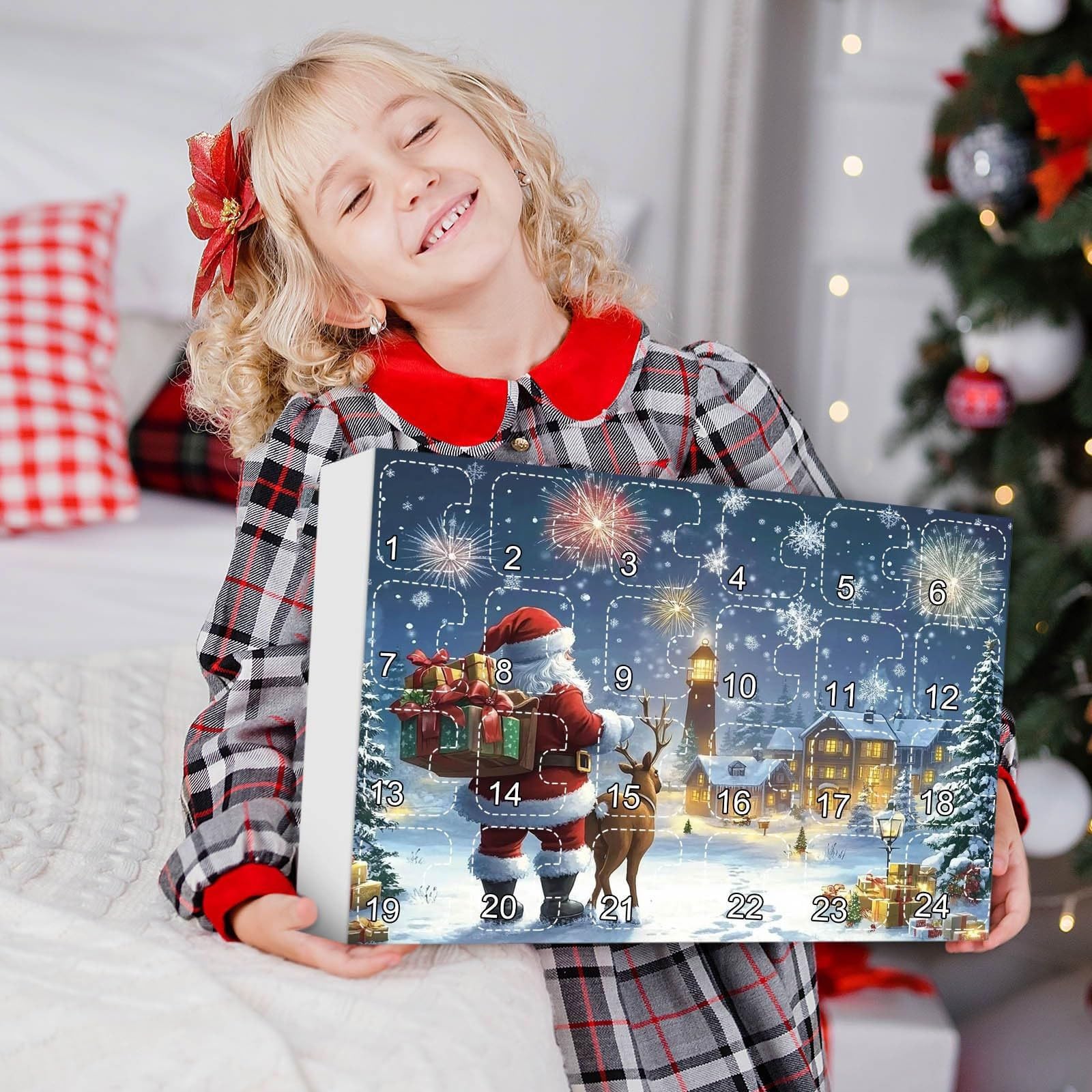 Adventskalender – Plüschfiguren zum Aufhängen – Wichteldekorationen für 24 Tage | für Ostern Erwachsene Saisonal Teenager Partys Halloween Thanksgiving