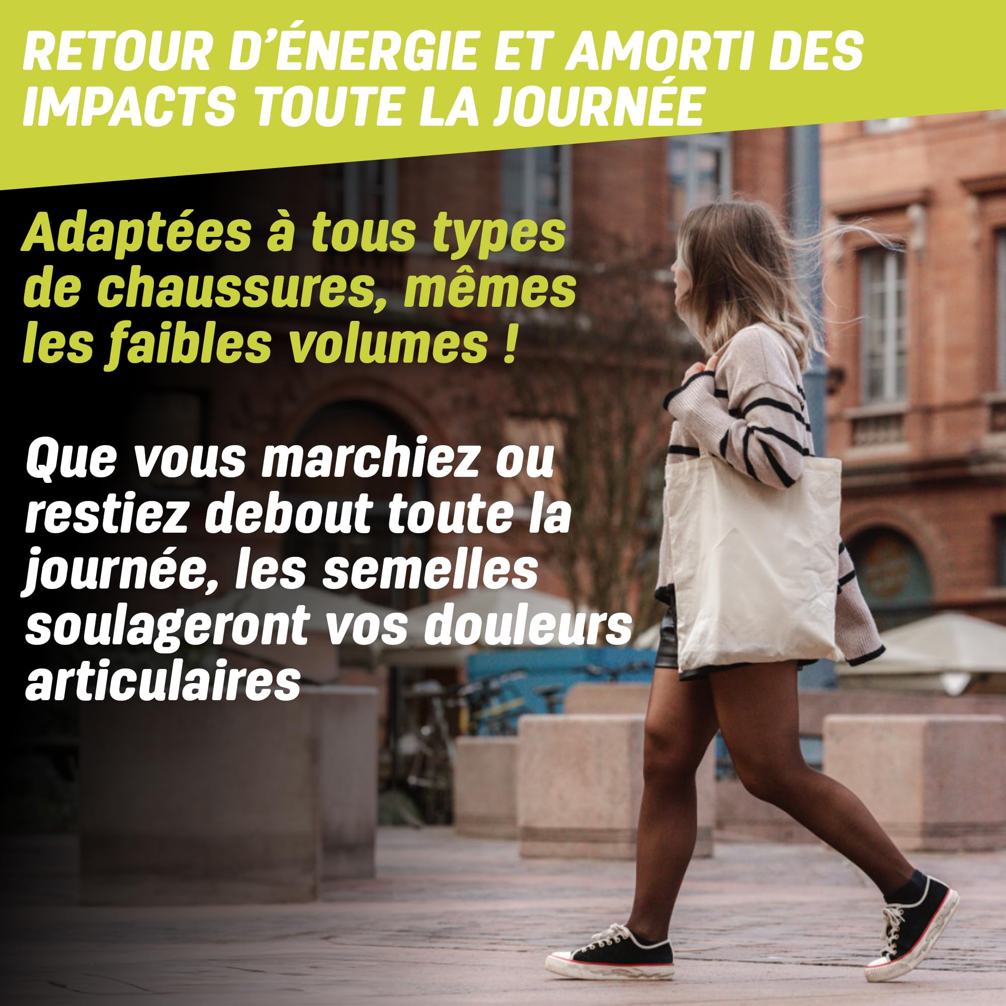 Semelles 3Feet Slim, Pour les différentes voûtes plantaires Pour les faibles volumes chaussants, Soutien Voûte Plantaire, Homme et Femme