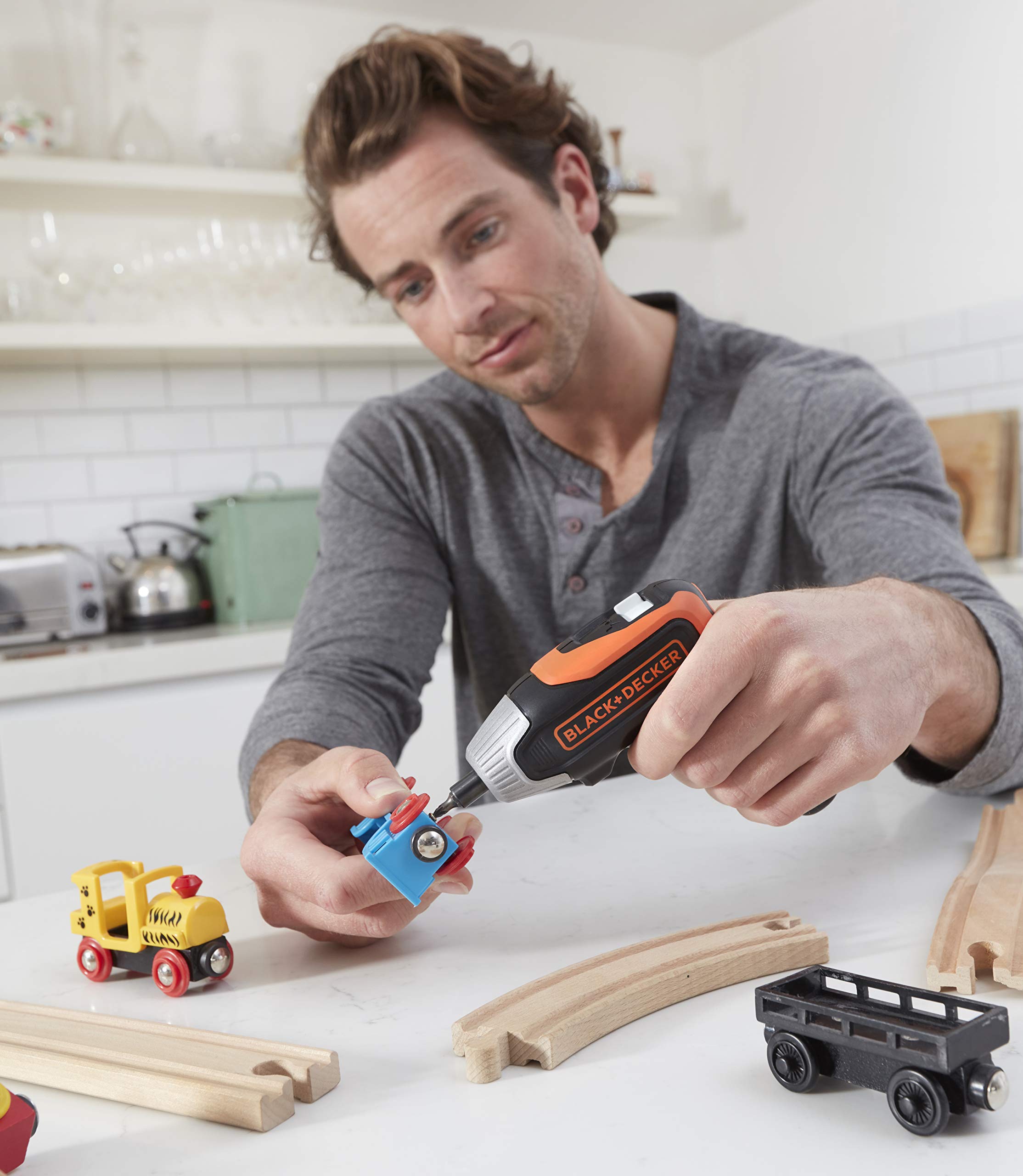 Black+Decker BCF611CK-QW - Atornillador a Batería 3.6 V (1.5 Ah) Litio, 5.5 Nm, de Carga Rápida