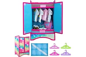 ZITA ELEMENT 18 Inch Doll Accessories Closet Wardrobe Set: The Perfect Closet...