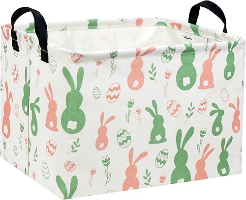 Miniatura 54 de Cesta para niños, cestas de animales, bonitos contenedores de almacenamiento rectangulares de juguetes, organizador de libros, decoración de