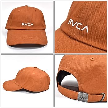 希少 美品 RVCA ルーカ 総柄 ジェットキャップ サイズ調整可能 ブラウン rv5s-bf041953-6.jpg