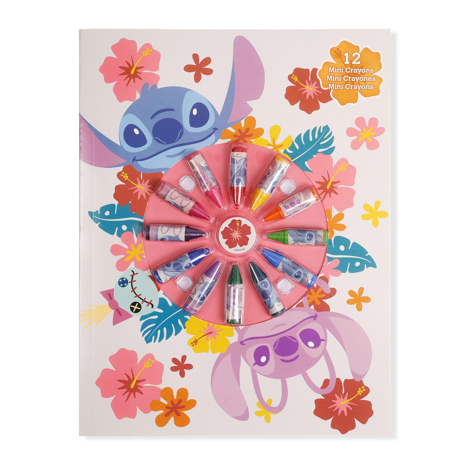 Kids Stitch Notebook with 12 Mini Crayons