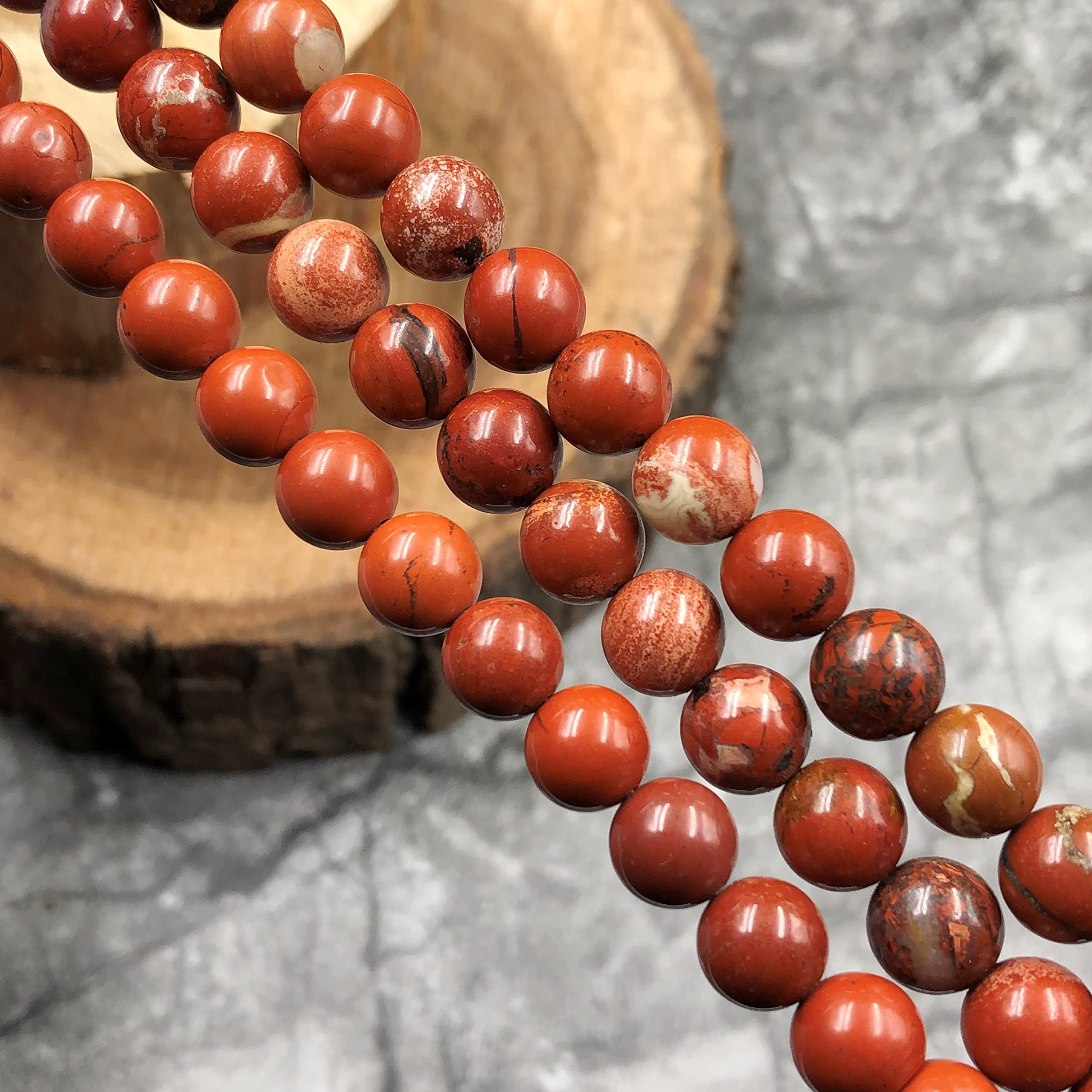 Nancybeads 60 Pezzi 6 Mm Perline Di Pietra Preziosa Diaspro Mappa Naturale Rotonde Distanziatrici Per La Creazione Di Gioielli 155 1 Filo Dia~p122111439 - Foto 9