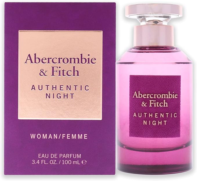Abercrombie and Fitch Authentic Night Women 3.4 oz EDP Spray