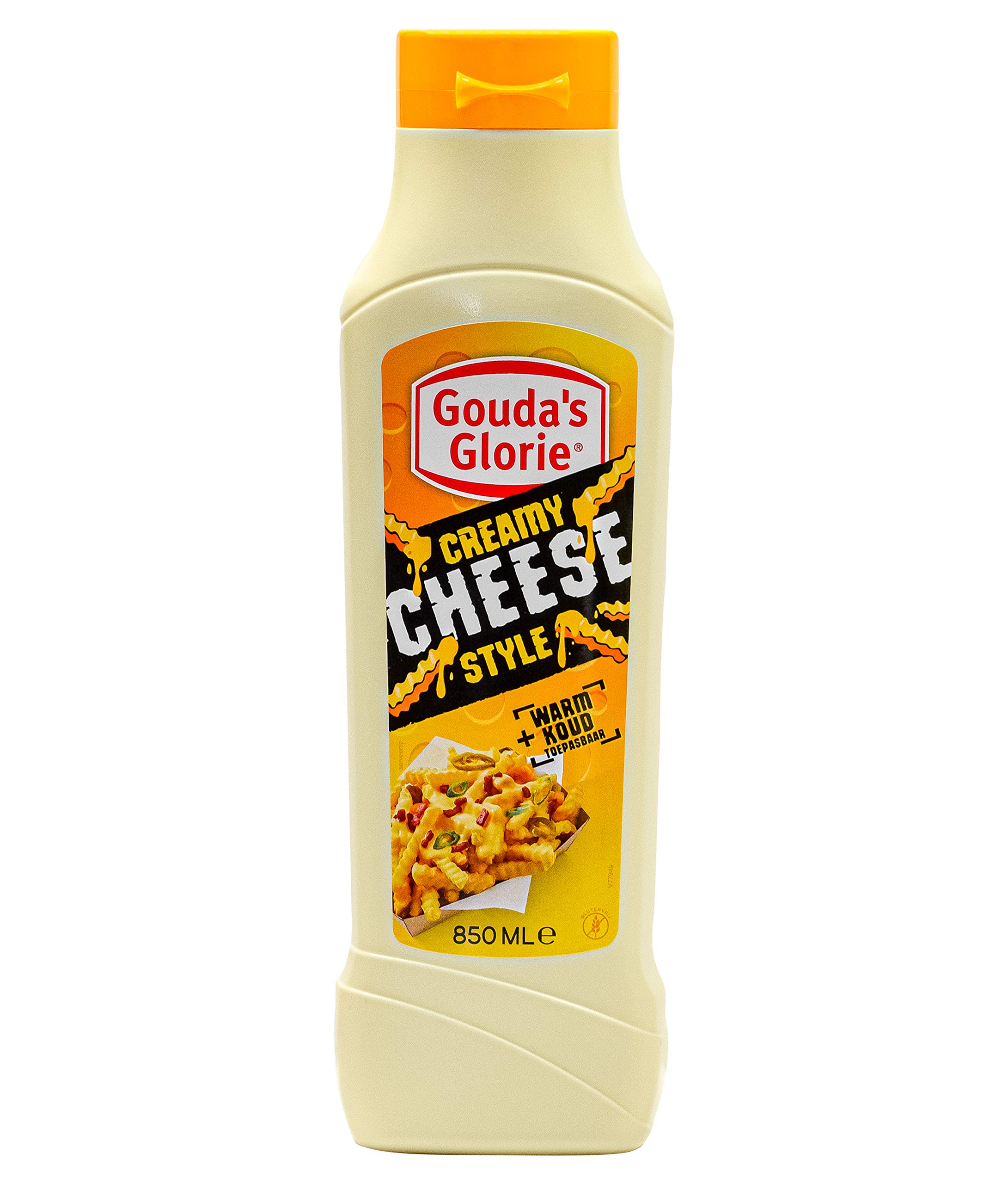 Gouda’s Glorie Creamy Cheese Style Käsesauce - 16x 850ml - vegane Käsesoße für Nachos Burger Enchiladas Tacos Burritos cremig-zartschmelzend warm und kalt genießbar