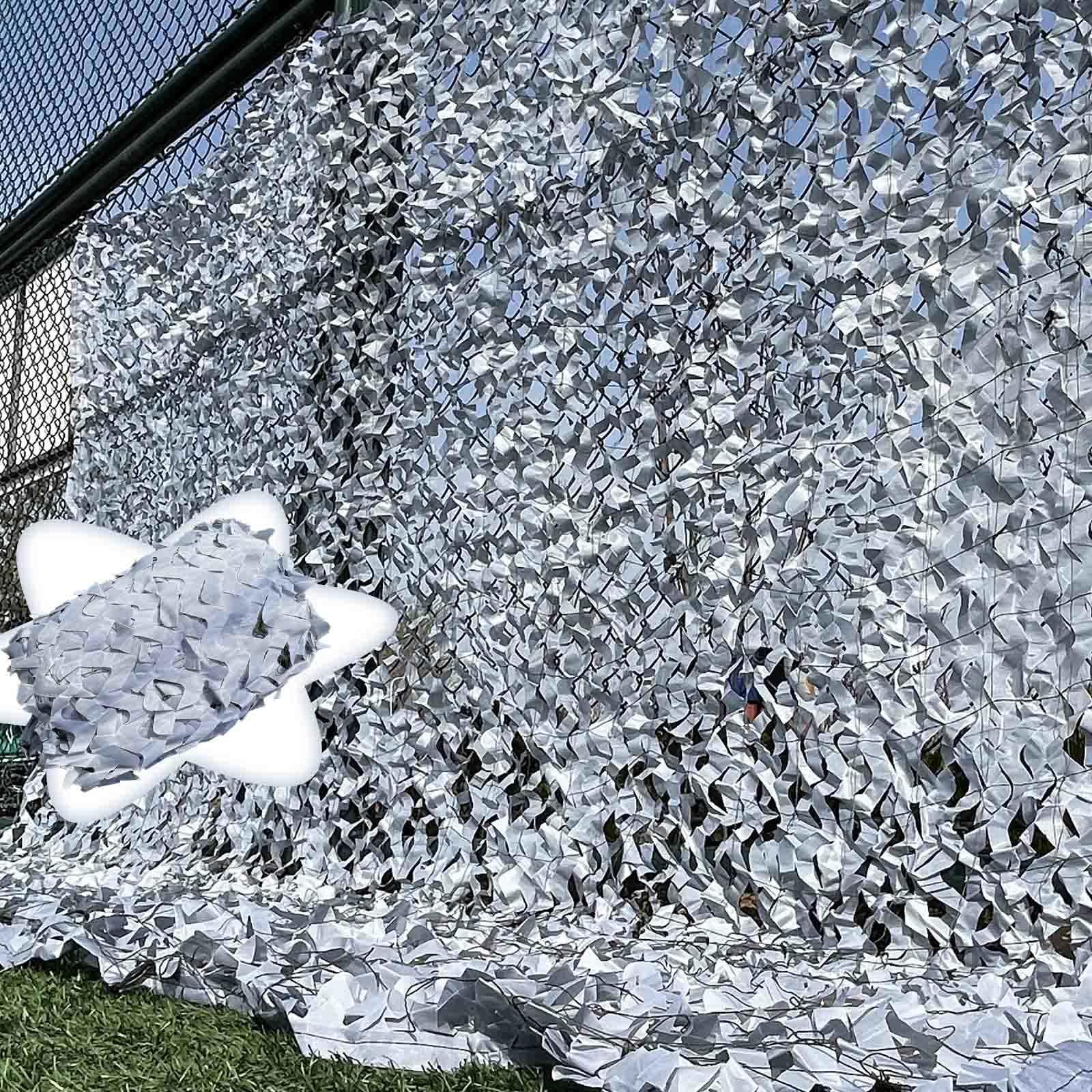 Tarnnetz grau,verstärkte Tarnung Net,Sonnenschutznetze Außenbereich,Garten schattennetze,Oxford-Gewebe,Auto-/Tarnabdeckung,Jagdkostüm, leichtes Camouflage Net,Grey-4x6m(13 * 19.7ft)