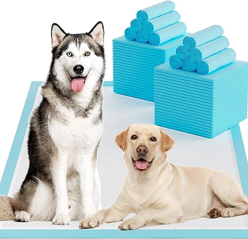 Almohadillas para orina para perros, almohadillas para orina de perro de 32 x 47 pulgadas, extra grandes, 40 almohadillas de entrenamiento para