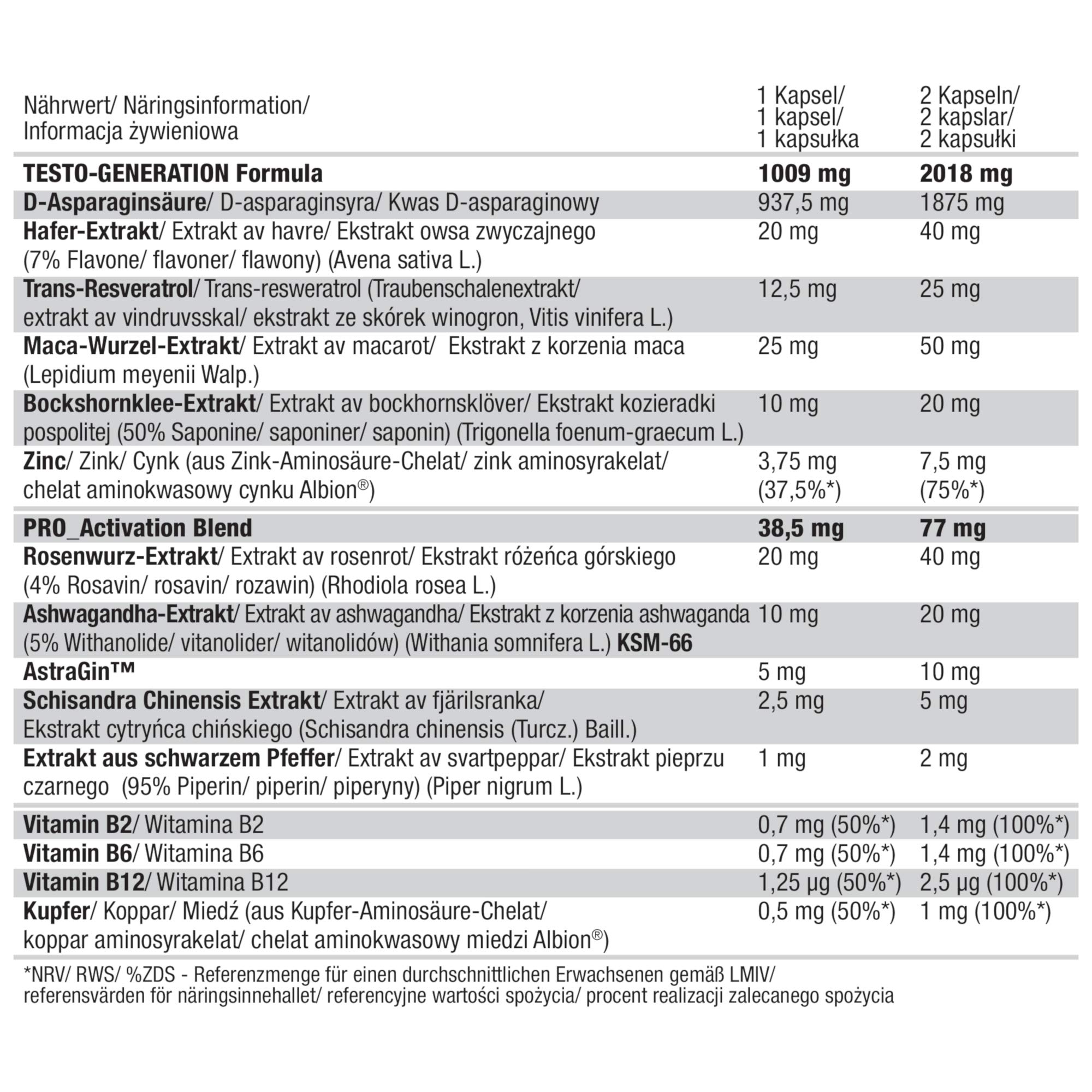 Olimp Sport Nutrition Testoxeed - 120 Kapseln - Pre Workout Booster