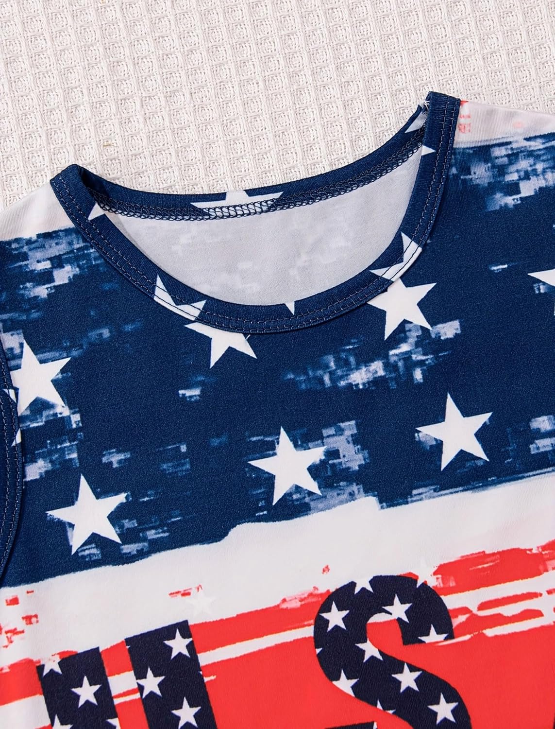 4th of July Baby Boy Outfit Sleeveless Top and Solid Color Shorts American Flag Independence Day Clothes 1-6T - Image 4