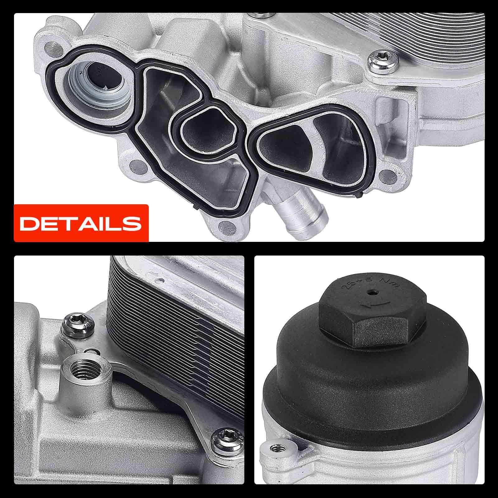 Frankberg Enfriador de aceite aceite de motor carcasa del filtro de | Compatible con: Serie 1 F20, Serie 3 F30 F80