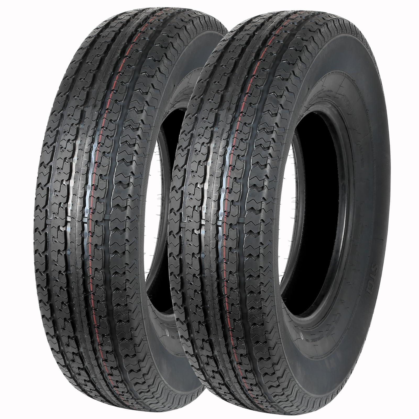 Set of 2 Hykolity Premium Trailer Tires ST 235/80R16 10 Ply Load Range E, 235/80/16 235 80 R16 Radial 124/120N