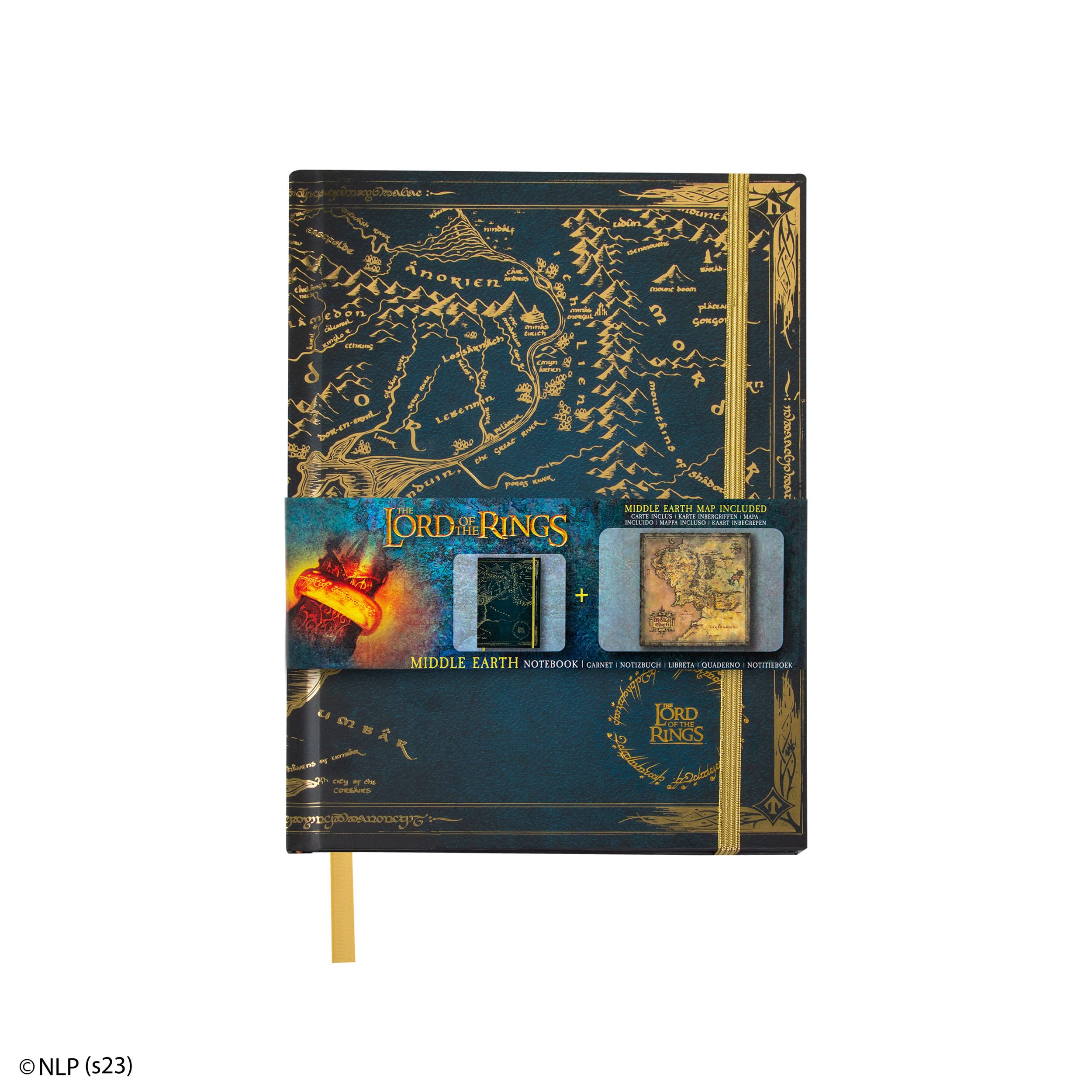 Cinereplicas Der Herr der Ringe - Mittelerde Hardcover Notizbuch mit faltbarer Karte 160p 14.5 * 21cm - Official License - Image 4