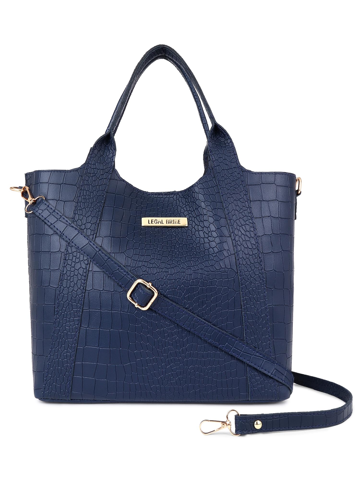 LEGAL BRIBE Womens Crock Style Hand-held Bag (Blue) (B0CP81BNJD) Amazon Price History, Amazon Price Tracker