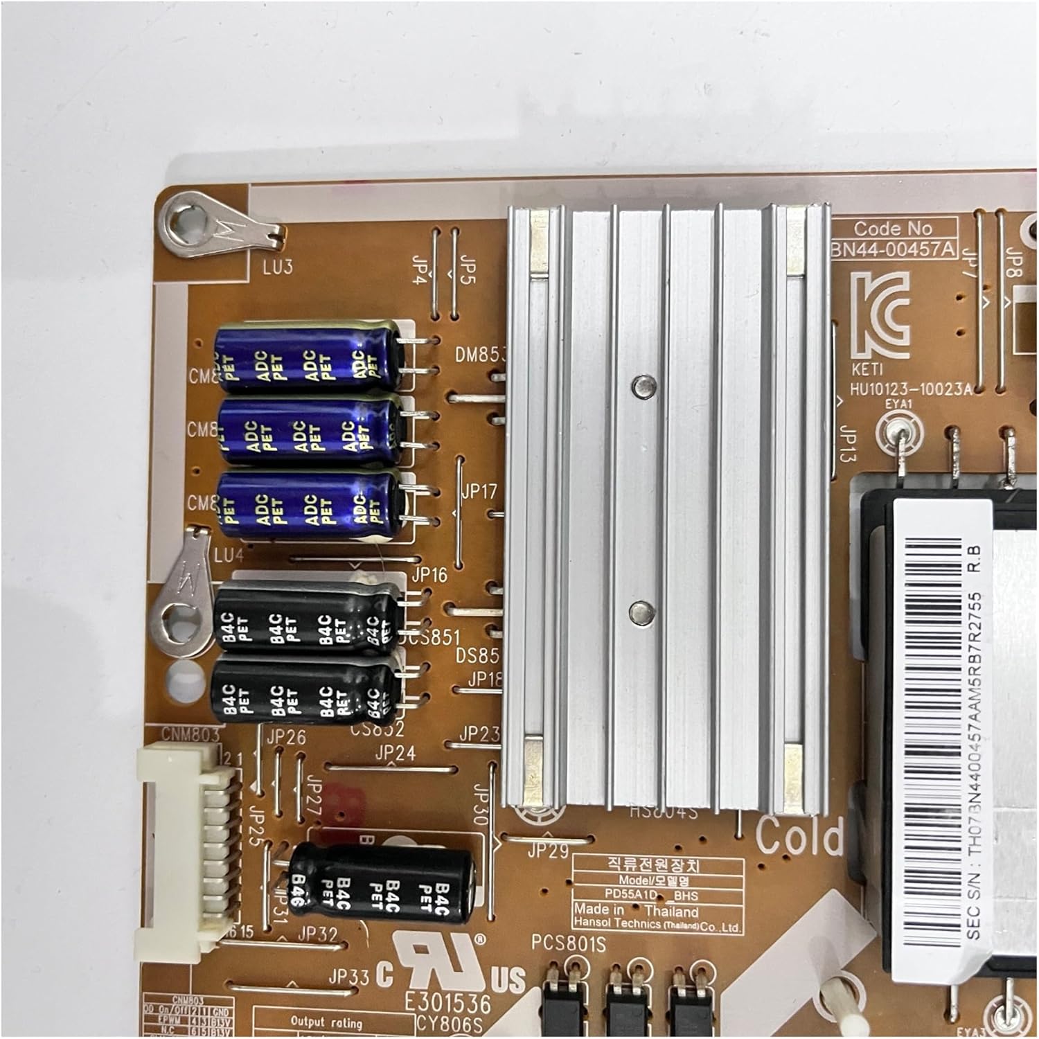 TV Power Board BN44-00457A=BN44-00457, Compatible for Samsung, LCD TV Model UN55D6000SF UN55D600SH UN55D6003SF, TV Power Board