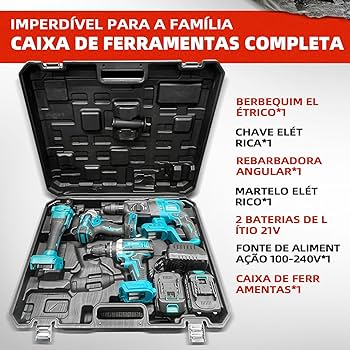 Parafusadeira Furadeira e Parafusadeira Chave de Impacto