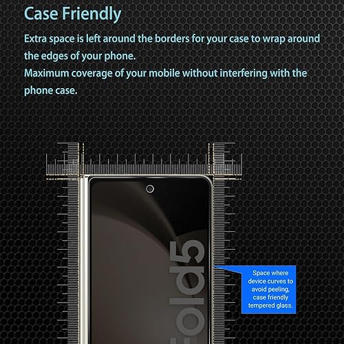 Miniatura 9 de 2 juegos Protector de pantalla para Samsung Galaxy Z Fold 5 interior de película de TPU suave + protector de pantalla frontal + protector de lente