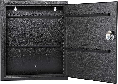 Miniatura 5 de KYODOLED Caja de bloqueo de almacenamiento para llaves con llave, gabinete de llave de bloqueo, soporte de pared para 60 llaves con cerradura para