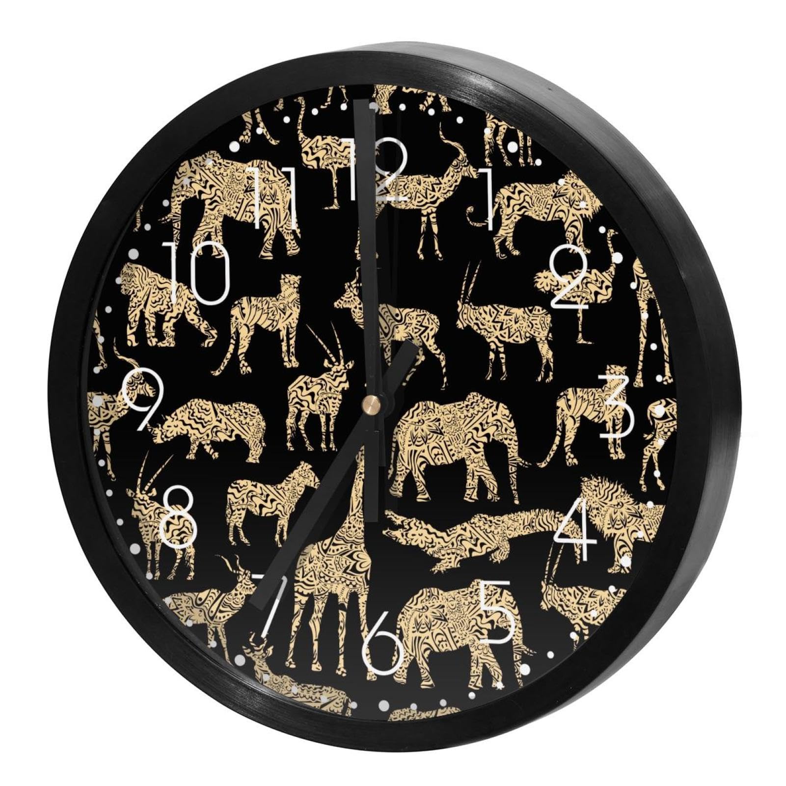 Horloge murale silencieuse sans tic-tac ronde et précise à pile pour bureau
