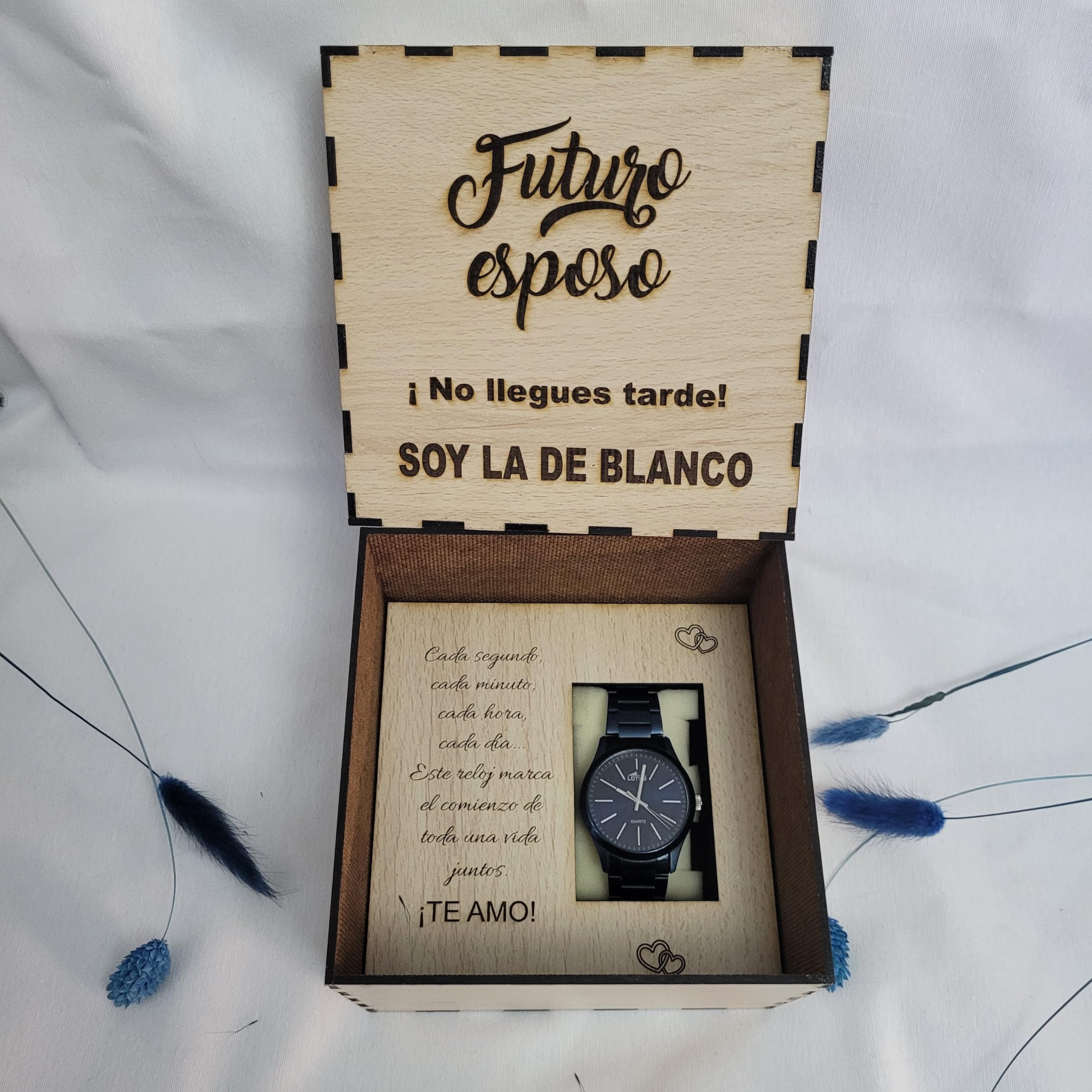 Regalo caja para reloj del novio