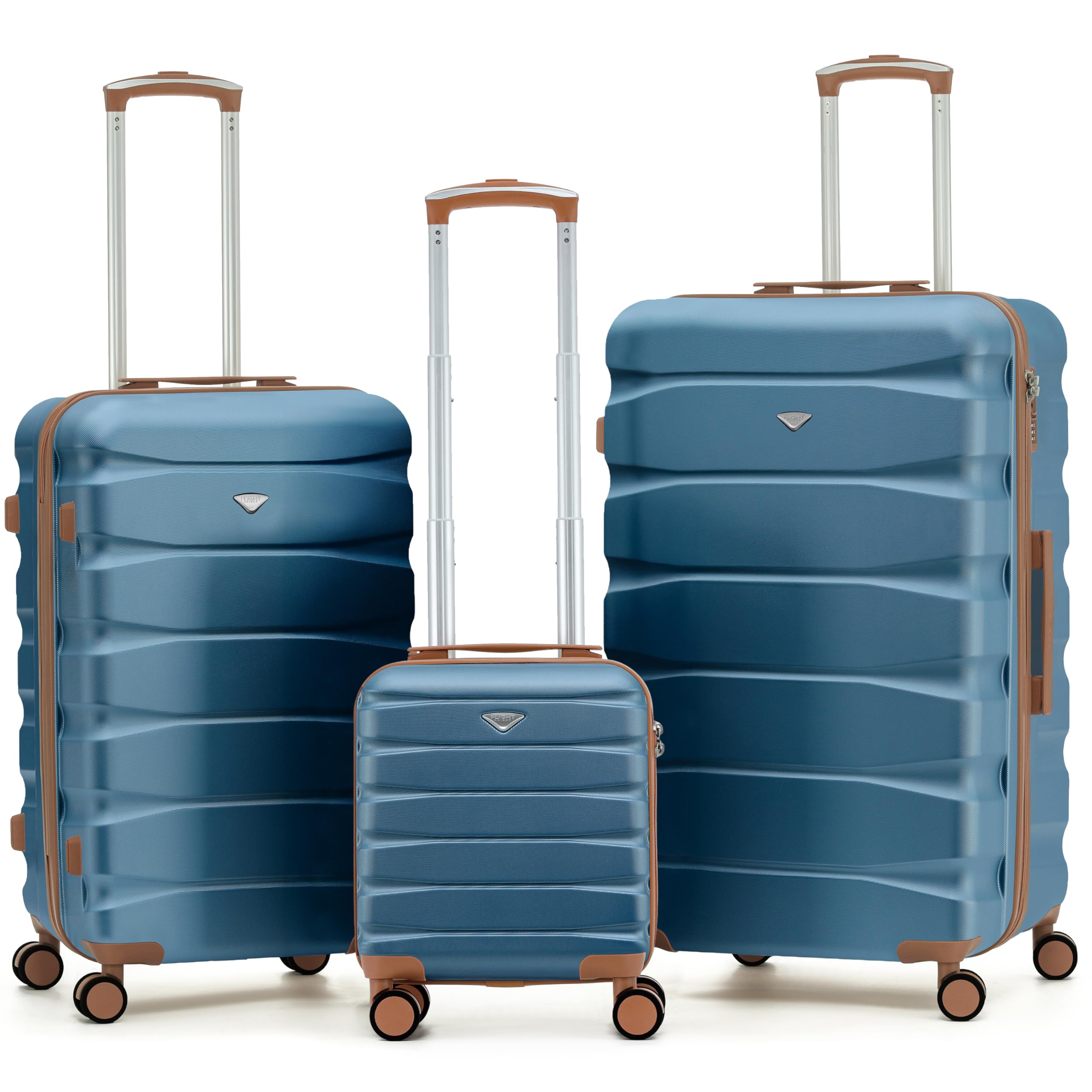 Flight Knight Underseat Cabin Suitcase 45x36x20cm | Free Hand Luggage for EasyJet & Wizz Air | Lightweight ABS Hard Shell with 8 Silent-Glide Spinner Wheels | Max Space Travel Bag — view 203