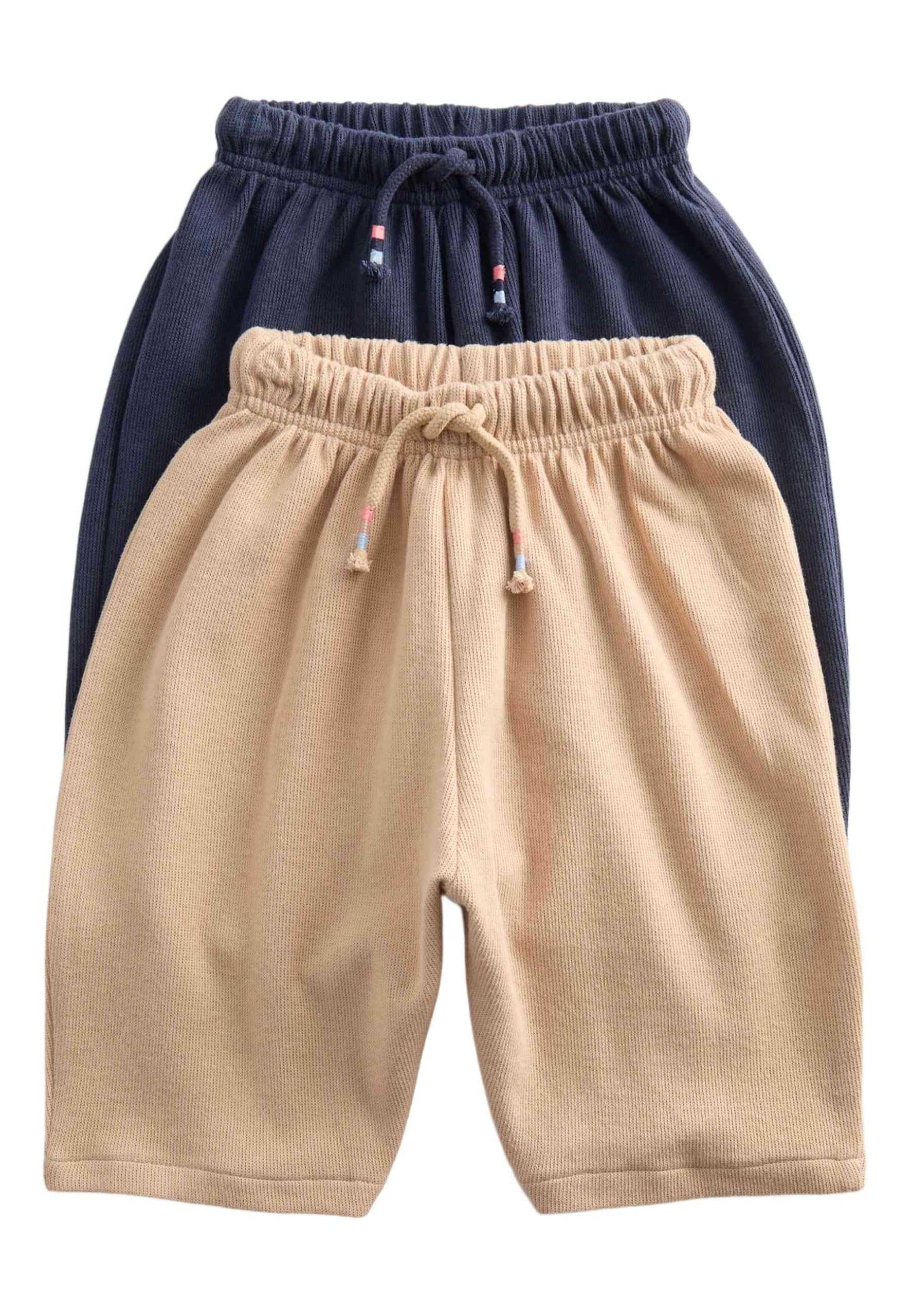 Marks & Spencer 2er-Pack Baby Baumwollreiche Jogginghosen – Elastische Taille – Mit Kordelzug – Bequem