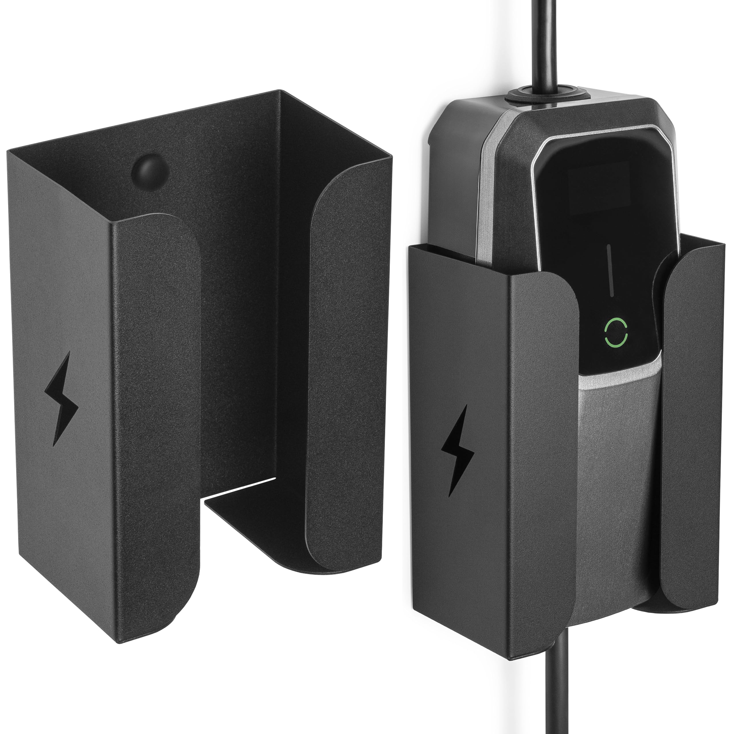 Metalowy naścienny uchwyt ładowarki do samochodu elektrycznego • Przenośna podstawa skrzynki sterowania EV typu Box • Wieszak i hak do kabla ładującego Typ 2 • Przenośna ładowarka EV Tryb 2