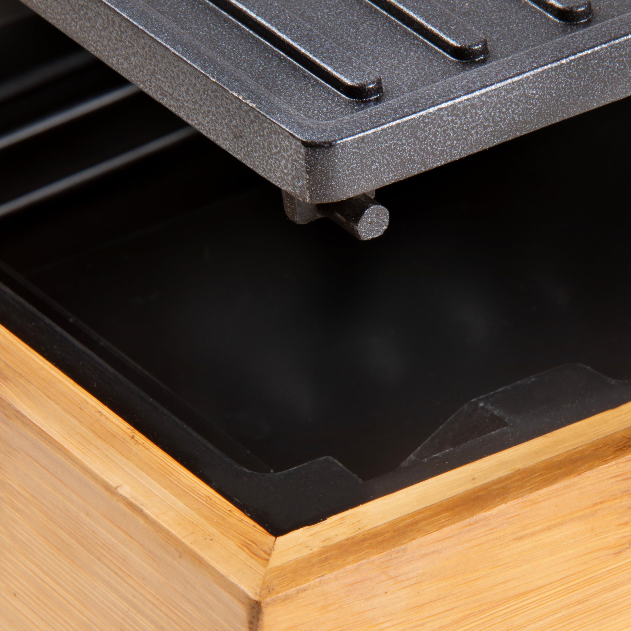 DOMO DO9270G Plancha Grill Bamboo Style 'Just Us' – wygląd drewna – powłoka bez PFAS – 1000 W