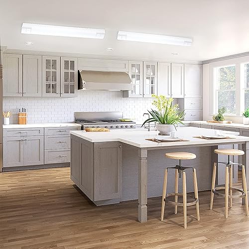 Miniatura 8 de FAITHSAIL Luminarias LED Regulables de Cocina de Montaje al Ras de 4 Pies, 50W 5600lm, Regulable 1-10V, 4000K, Accesorios de Iluminación LED de