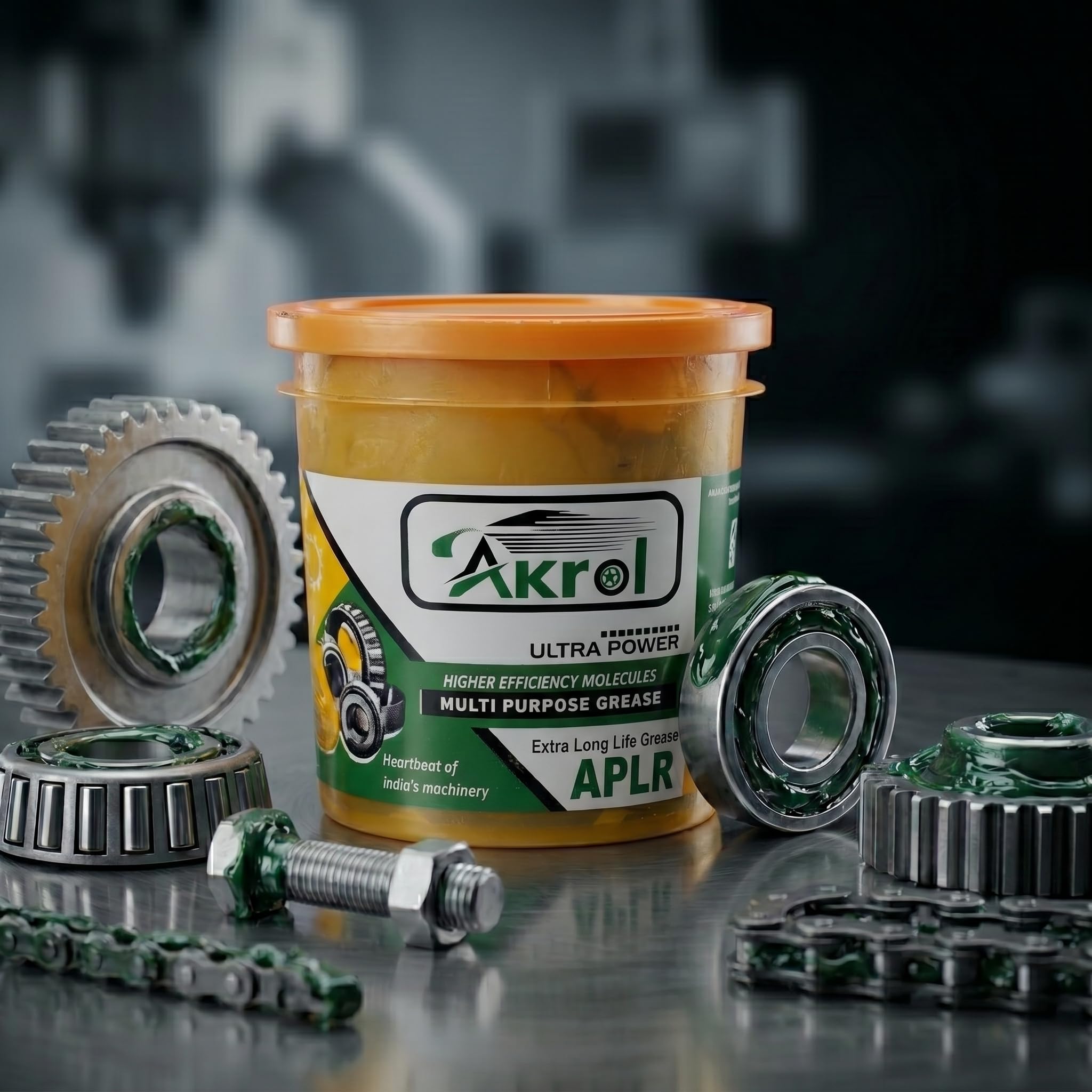 Akrol Ultra Power Multi Purpose Grease, APLR Extra Long Life, Higher Efficiency Molecules, 1 Kg-picture-22