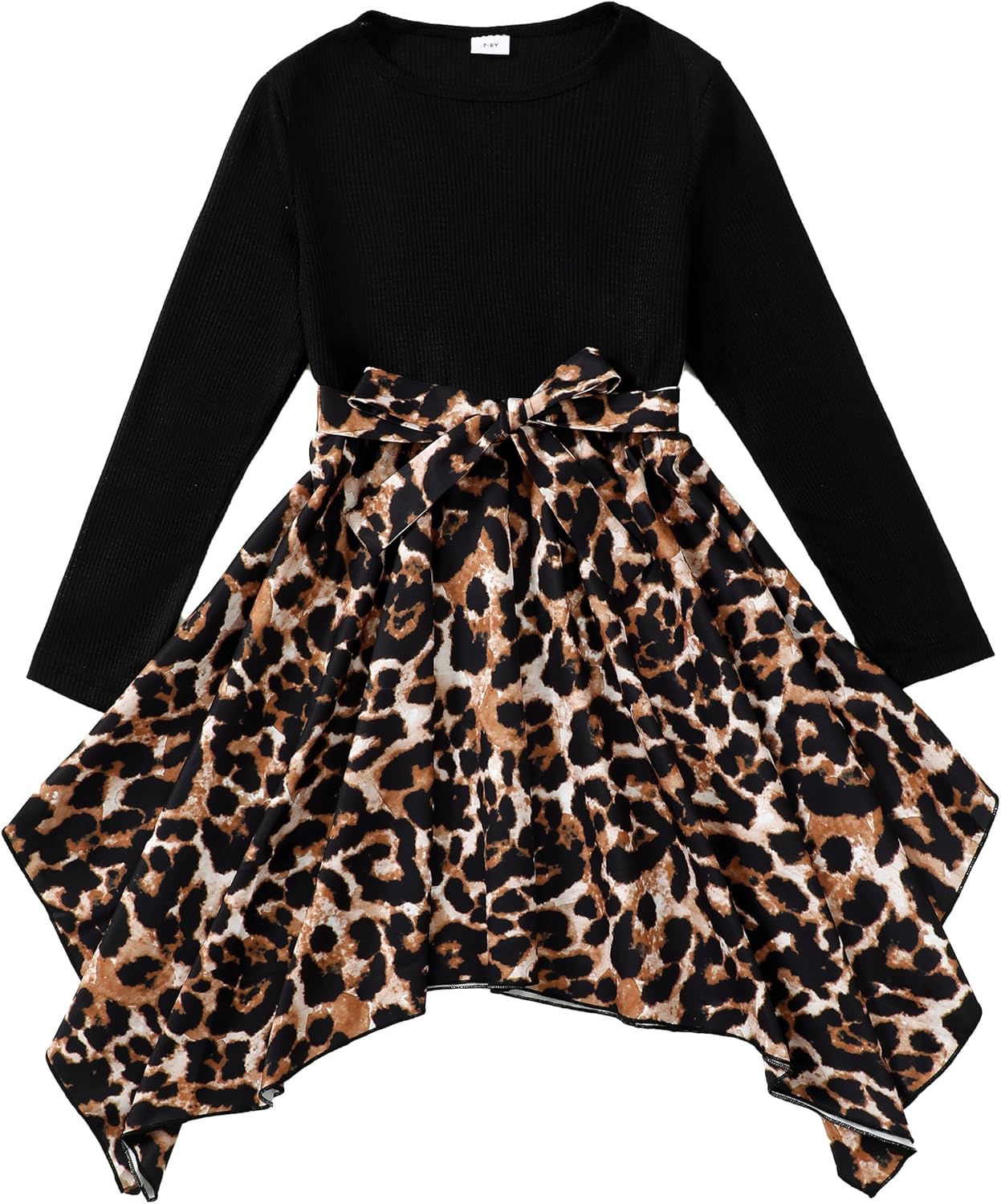 YOURUIKEY Girls Dress Girl Fall Outfit Teen Girl Casual Dresses Irregular Dresses for Kids